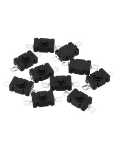 Interruptor de Botón de Presión PATIKIL 10 Pcs On/Off 250V 1.5A