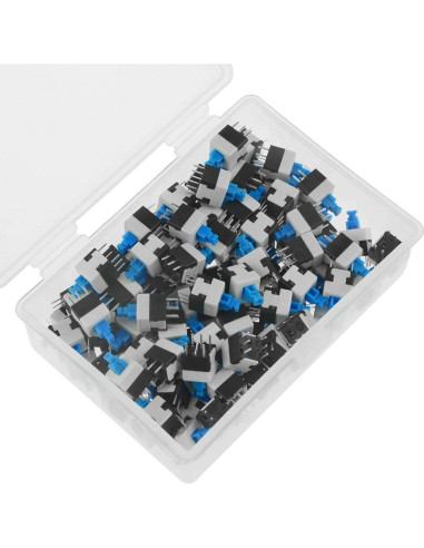 Interruptores Micro DPDT 6 Pin XLX 100pcs 8x8mm Auto-bloqueo