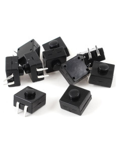 Interruptor de Botón Táctil uxcell 12x12x9mm Paquete de 10