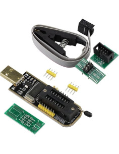 Programador CH341A USB 2PCS EEPROM SPI Flash 24 25 SOP8 2