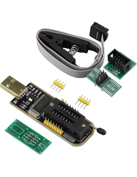 Programador CH341A USB 2PCS EEPROM SPI Flash 24 25 SOP8