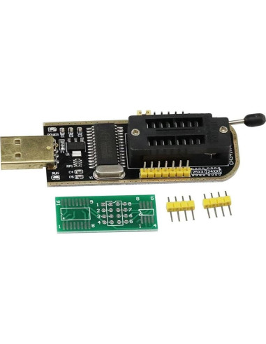 Programador CH341A USB 2PCS EEPROM SPI Flash 24 25 SOP8