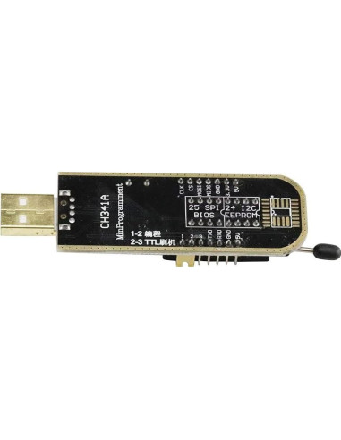 Programador CH341A USB 2PCS EEPROM SPI Flash 24 25 SOP8