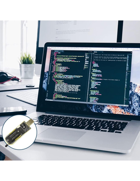 Programador USB CH341A para EEPROM Flash BIOS 24 25 con Clip SOIC8