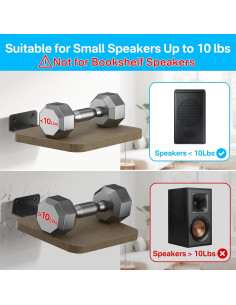 Estantes de Pared Universales Aiweiwa para Altavoces - Soporte Ajustable 2