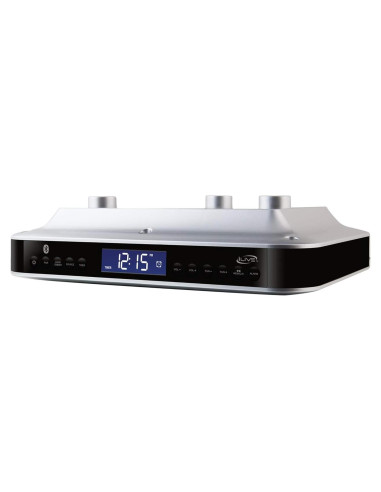 Altavoz Estéreo Bluetooth iLive con Luz LED y Reloj Digital