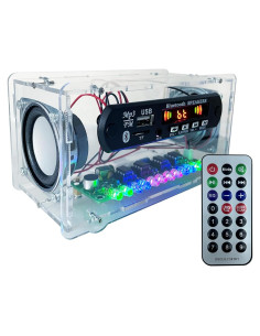 Kit de Altavoz Bluetooth DIY EIELE con Control Remoto y Radio FM