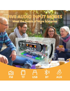 Kit de Altavoz Bluetooth DIY EIELE con Control Remoto y Radio FM 2