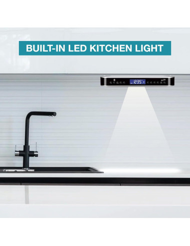 Altavoz Estéreo Bluetooth iLive con Luz LED y Reloj Digital