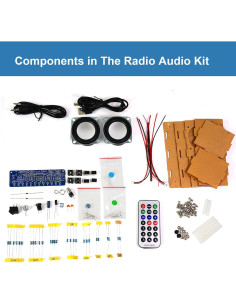 Kit de Soldadura DIY GeekLJT Altavoz Bluetooth y Radio FM 2