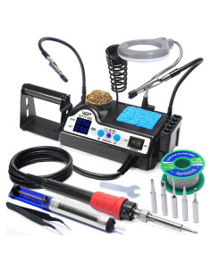 Estación de Soldadura WEP 927-IV 110W con Lupa LED y Accesorios
