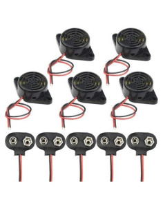 Zumbador Electrónico de Alarma WMYCONGCONG 5 Pcs DC 3-24V