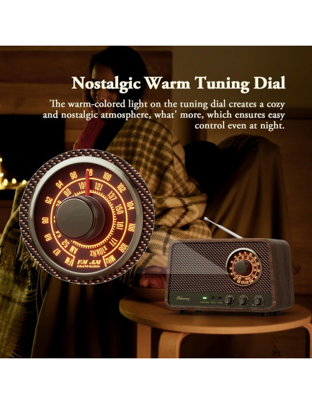 Radio AM FM Audiocrazy Vintage Madera Bluetooth 10W AUX Radio AM FM Audiocrazy Vintage Madera Bluetooth 10W AUX