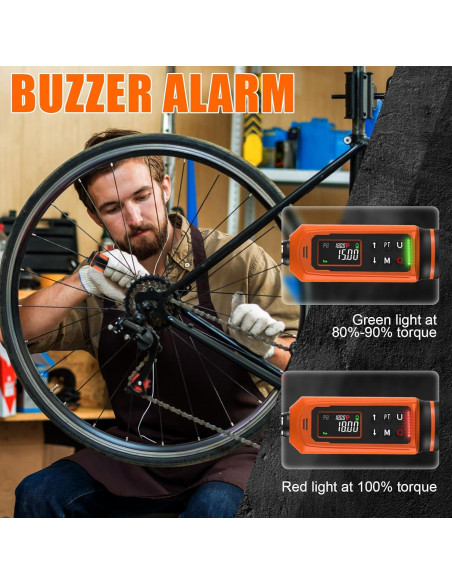 Llave de Torque Digital 1/4" Coobeast 0.45-30Nm con Pantalla LCD