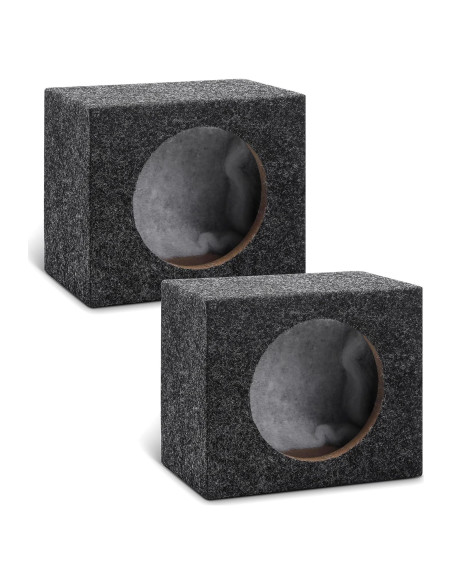 Caja de Altavoz para Coche BBTO 2 Pcs 6.5" Estilo Angulado