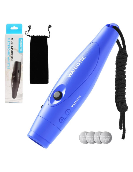 Silbato Electrónico WANJOTEC Azul 130dB 3 Tonos Ajustables