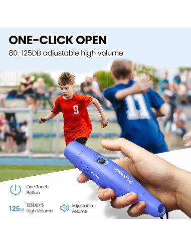 Silbato Electrónico WANJOTEC Azul 130dB 3 Tonos Ajustables