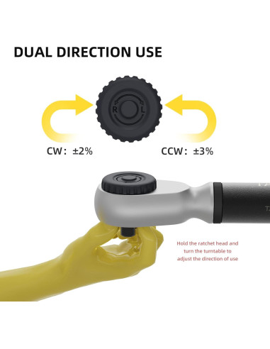 Llave de Torque Digital 1/2" TAGVIT 6.8-135Nm Precisión +/-2%