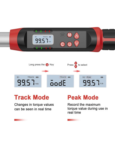 Llave de Torque Digital 1/2" VANPO VP-DTW01 6.8-135Nm