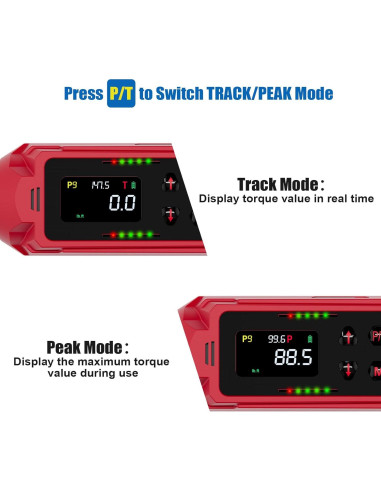 Llave de Torque Digital ANPUDS 1/2 Pulgada 3-200Nm Precisión 1%