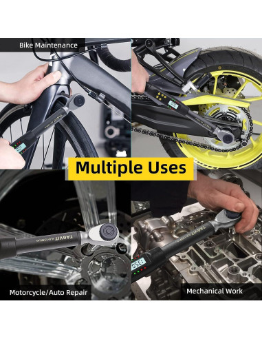 Llave de Torque Digital 1/2" TAGVIT 6.8-135Nm Precisión +/-2%