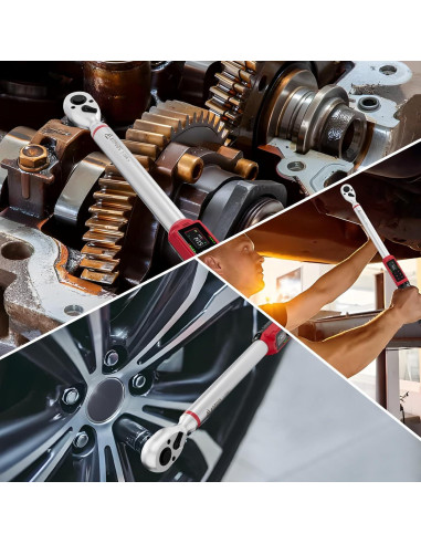 Llave de Torque Digital ANPUDS 1/2 Pulgada 3-200Nm Precisión 1%