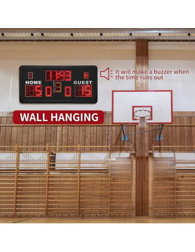 Tablero Electrónico de Baloncesto YZ con Control Remoto 90x45cm