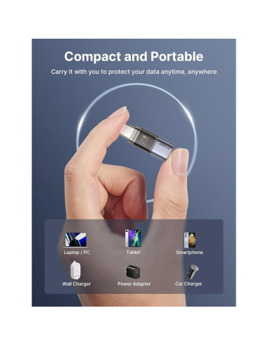 Bloqueador de Datos USB JSAUX Paquete de 4 Carga Segura