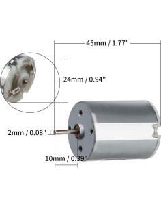 5 Motores Eléctricos DC 3-12V 280 para Juguetes y Proyectos DIY 2