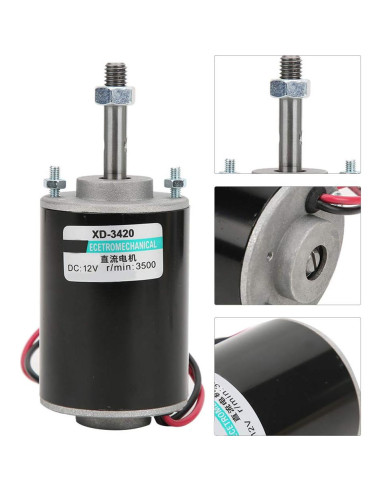 Motor DC de Imán Permanente 30W 12/24V 3500/6000RPM TOPINCN