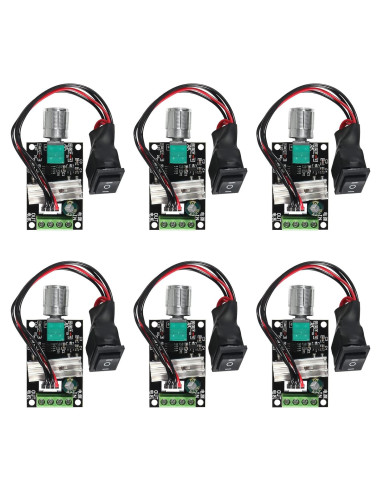 Controlador de Velocidad de Motor DC PWM 6pcs 3A 80W Coliao