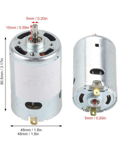 Motor de Corriente Continua DC 12-24V 280W 885 Garosa 2