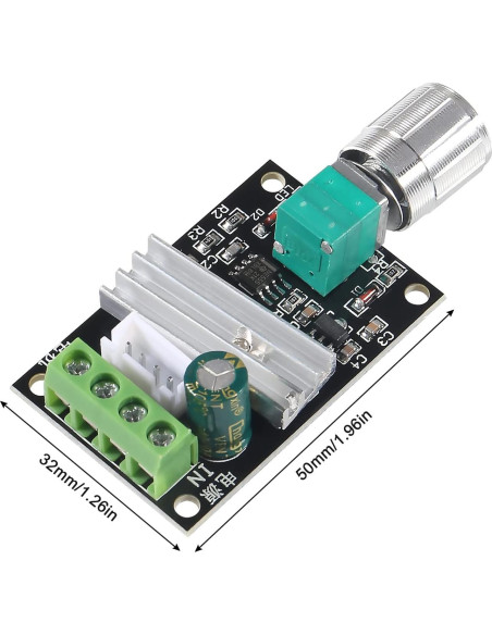 Controlador de Velocidad de Motor DC PWM 6pcs 3A 80W Coliao