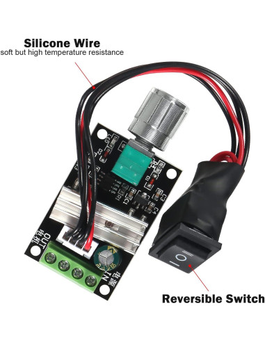 Controlador de Velocidad de Motor DC PWM 6pcs 3A 80W Coliao