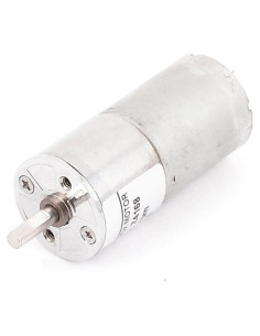 Motor de Engranaje DC 12V 60RPM uxcell 4mm Eje Cilíndrico