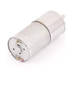 Motor de Engranaje DC 12V 60RPM uxcell 4mm Eje Cilíndrico 2
