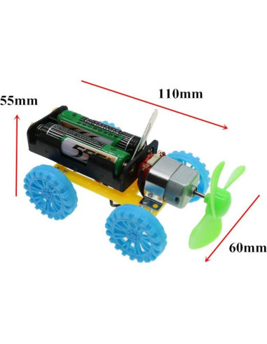 Kit de Motor Mini Eléctrico Burnur para Proyectos STEM 12-16 años