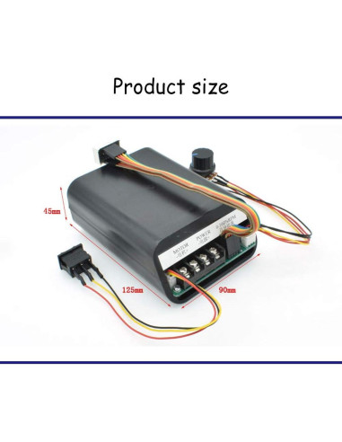 Controlador de Velocidad PWM DC 10-55V 60A Acxico con Pantalla LED