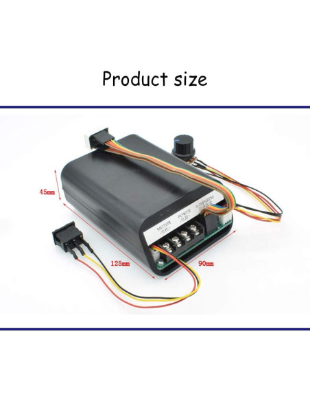 Controlador de Velocidad PWM DC 10-55V 60A Acxico con Pantalla LED
