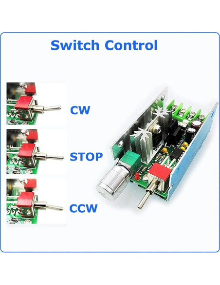 Controlador de Velocidad de Motor DC 12-40V 120W Hechengdianzi Controlador de Velocidad de Motor DC 12-40V 120W Hechengdianzi