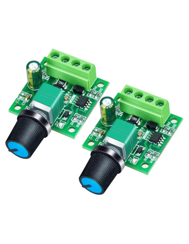 Controlador de Velocidad Motor CC PWM 2A 2 Paquete ALEDECO