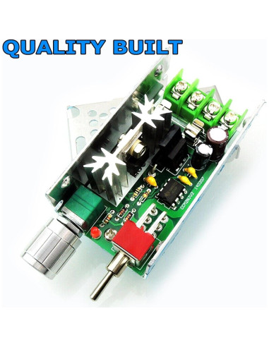 Controlador de Velocidad de Motor DC 12-40V 120W Hechengdianzi