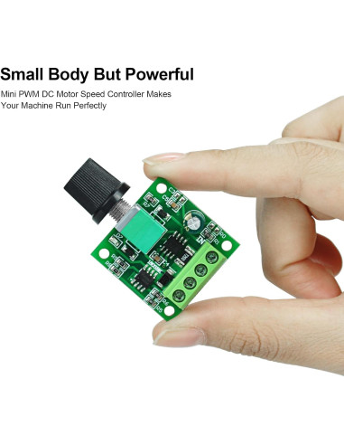 Controlador de Velocidad Motor CC PWM 2A 2 Paquete ALEDECO
