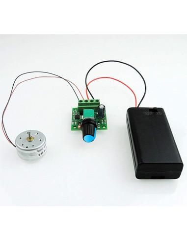 Controlador de Velocidad Motor CC PWM 2A 2 Paquete ALEDECO