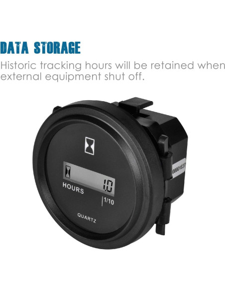 Contador Digital de Horas HonorMeet AC 86V-230V para Mantenimiento Contador Digital de Horas HonorMeet AC 86V-230V para Mantenimiento