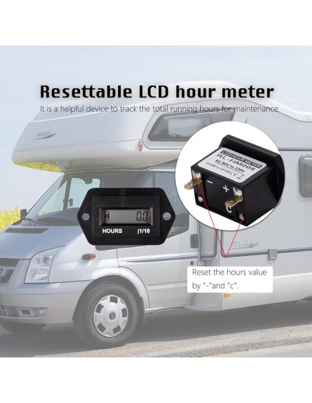 Medidor de Horas Digital HonorMeet Diamond-AC 86V a 230V