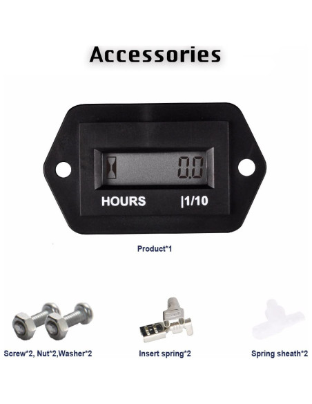 Medidor de Horas Digital HonorMeet Diamond-AC 86V a 230V