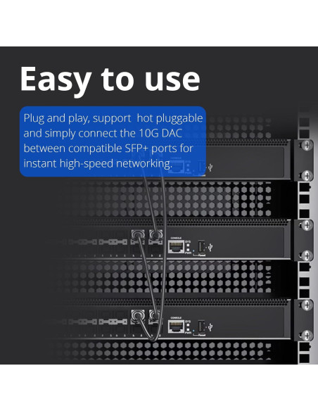 Cable SFP+ DAC 10G Ipolex 2m Cobre Pasivo para Cisco y más