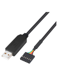 Cable Adaptador USB a TTL DTech 1.83m 5V 6 Pines FT232RL