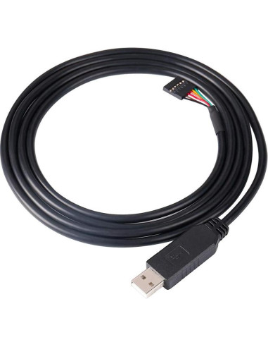 Cable Adaptador USB a TTL DTech 1.83m 5V 6 Pines FT232RL